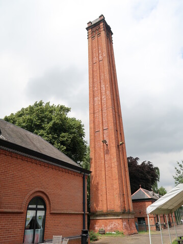 Boiler house chimney at Papplewick Pumping Station, Papplewick