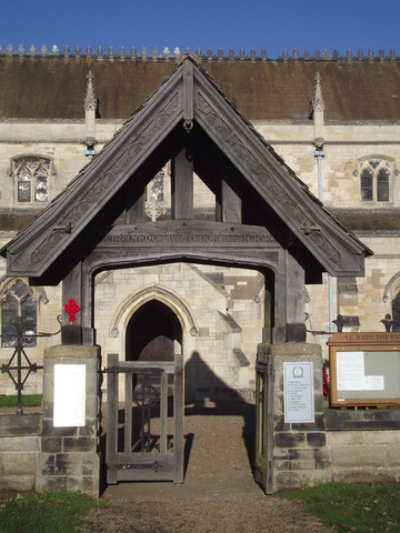 Lych Gate and Boundary Wall at Church of St John