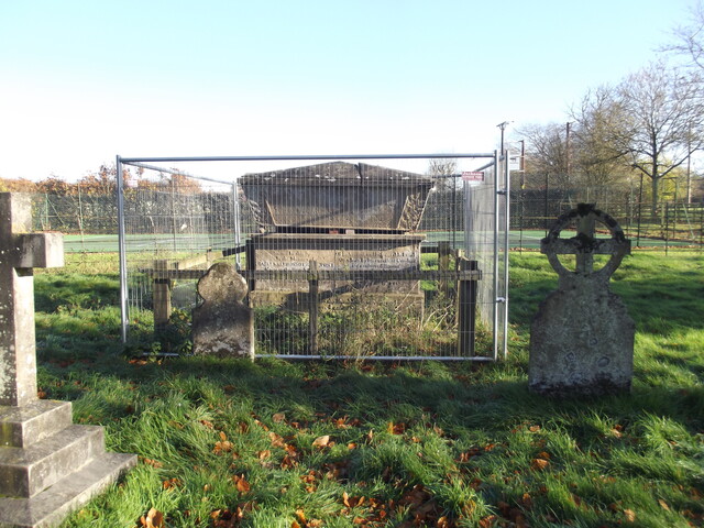 Sarcophagus 150m E of Church of St John, Perlethorpe
