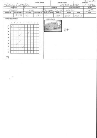 Student Survey Card