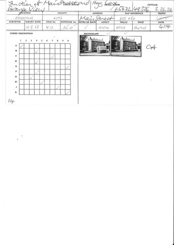 Student Survey Card