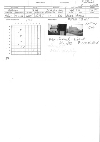 Student Survey Card