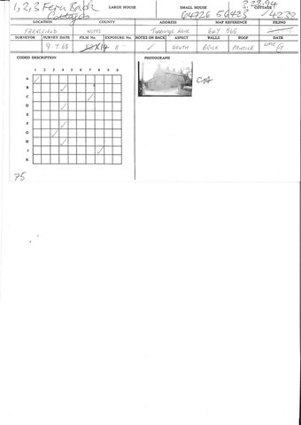 Student Survey Card