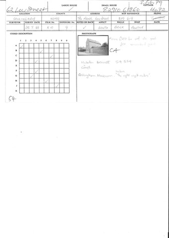 Student Survey Card