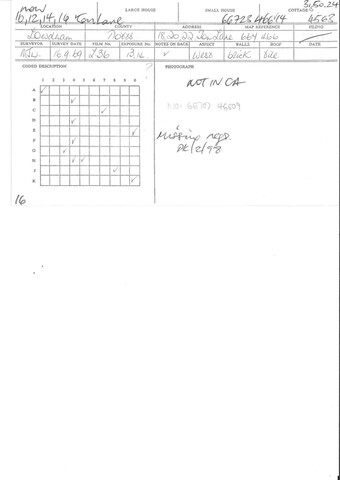 Student Survey Card