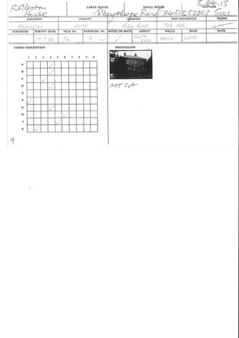 Student Survey Card