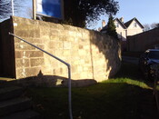Boundary wall and steps at Church of St Margaret, Church Hill, Bilshtorpe