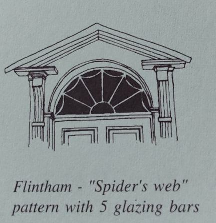 Diagram of a Spiderweb fanlight