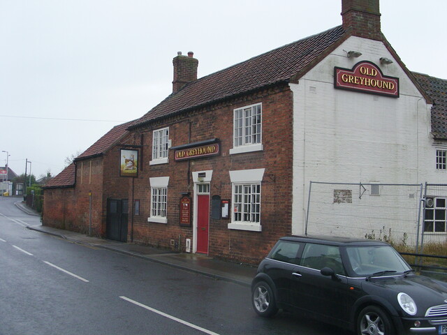 Photograph of The Old Greyhound Public House at Aslockton