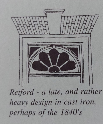 Diagram of a later design of fanlight