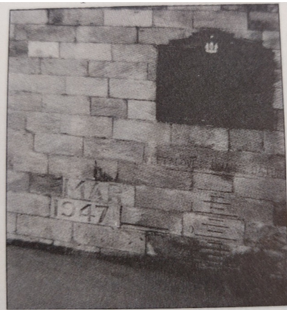 Photograph of Trent Bridge flood levels